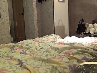 Seductive dark-haired Japanese girl in the missionary adventure