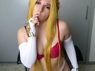 Bi, legend of zelda, girl masturbating