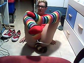 Socks Fetish, Tail And Cock