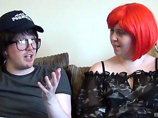 Redneck and a chubby chick have oral and hardcore sex